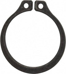 Rotor Clip - 1" Groove Diam, 1-1/16" Shaft Diam, Phosphate Steel, Snap External Retaining Rings - 0.056" Groove Width, 0.032" Groove Depth, 0.05" Ring Thickness, Grade 1060-1090 - Makers Industrial Supply