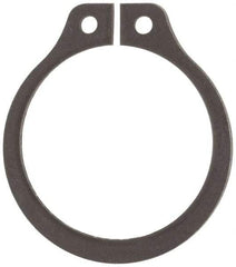 Rotor Clip - 0.646" Groove Diam, 11/16" Shaft Diam, Phosphate Steel, Snap External Retaining Rings - 0.046" Groove Width, 0.021" Groove Depth, 0.042" Ring Thickness, Grade 1060-1090 - Makers Industrial Supply