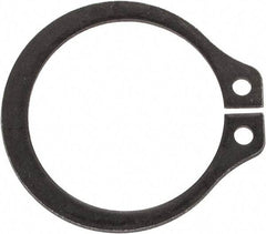 Rotor Clip - 0.559" Groove Diam, 19/32" Shaft Diam, Phosphate Steel, Snap External Retaining Rings - 0.039" Groove Width, 0.017" Groove Depth, 0.035" Ring Thickness, Grade 1060-1090 - Makers Industrial Supply