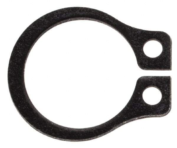 Rotor Clip - 0.29" Groove Diam, 5/16" Shaft Diam, Phosphate Steel, Snap External Retaining Rings - 0.029" Groove Width, 0.011" Groove Depth, 0.025" Ring Thickness, Grade 1060-1090 - Makers Industrial Supply