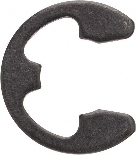 Rotor Clip - 0.396" Groove Diam, 1/2" Shaft Diam, Phosphate Steel, E Style External Retaining Rings - 0.046" Groove Width, 0.052" Groove Depth, 0.042" Ring Thickness, Grade 1060-1090 - Makers Industrial Supply