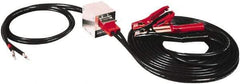 Associated Equipment - 25 Ft. Long, 500 Amperage Rating, Plug in Booster Cable - Black, 4 AWG Wire Guage - Makers Industrial Supply