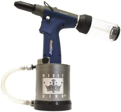 RivetKing - 3/16" Capacity, Air Riveter - 0.787" Long Stroke, 20" Inlet - Makers Industrial Supply