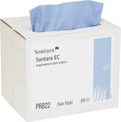 NuTrend Disposables - Dry General Purpose Wipes - Pop-Up, 12" x 16-1/2" Sheet Size, Blue - Makers Industrial Supply