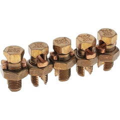 Value Collection - 10 to 6 AWG, Bronze Alloy, Split Bolt Connector - 15/32" Head Width - Makers Industrial Supply