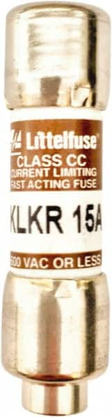 Value Collection - 600 VAC, 15 Amp, Fast-Acting Semiconductor/High Speed Fuse - 1-1/2" OAL, 200 (RMS Symmetrical) kA Rating, 13/32" Diam - Makers Industrial Supply