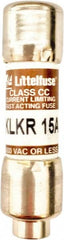 Value Collection - 600 VAC, 15 Amp, Fast-Acting Semiconductor/High Speed Fuse - 1-1/2" OAL, 200 (RMS Symmetrical) kA Rating, 13/32" Diam - Makers Industrial Supply