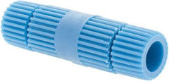 Value Collection - 16 to 14 AWG Compatible, Nylon Fully Insulated, Crimp-On Butt Splice Terminal - 2 Wire Entries, Brass Contacts, Blue - Makers Industrial Supply