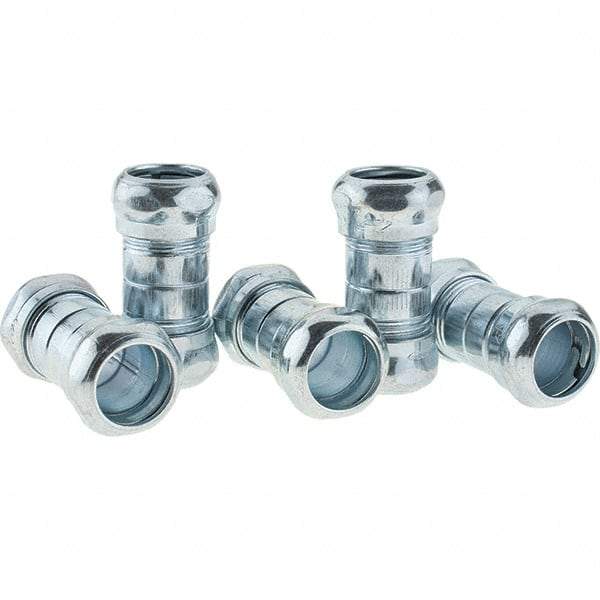 Value Collection - 1/2" Trade, Steel Compression EMT Conduit Coupling - Makers Industrial Supply