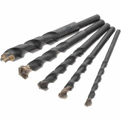 Value Collection - 3/16 to 1/2", 130° Point, Black Oxide Finish, Carbide-Tipped Drill Bit Set - Makers Industrial Supply