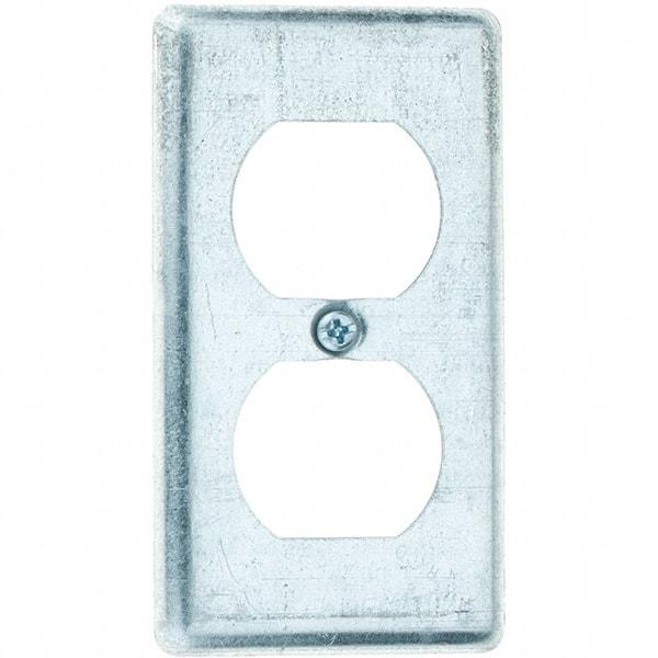 Value Collection - Electrical Outlet Box Steel Box Cover - Makers Industrial Supply