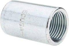 Value Collection - 1/2" Trade, Steel Threaded Straight Rigid/Intermediate (IMC) Conduit Coupling - Makers Industrial Supply