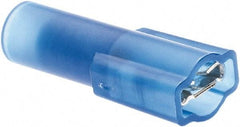 Value Collection - 16 to 14 AWG, Nylon, Fully Insulated, Female Wire Disconnect - 3/16" Wide Tab, Blue, CSA Certified, UL Listed - Makers Industrial Supply