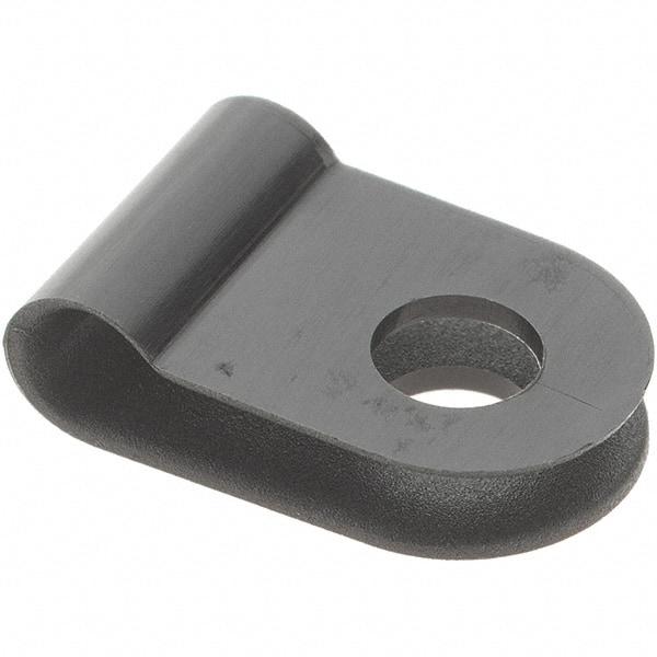 Value Collection - 1/8" Bundle Diam, 0.167" Hole, Nylon Clamp - Black - Makers Industrial Supply