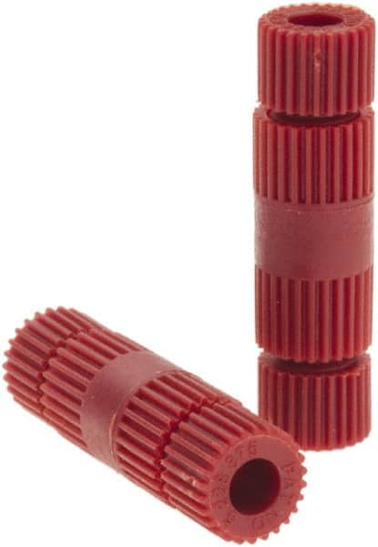 Value Collection - 24 to 18 AWG Compatible, Nylon Fully Insulated, Crimp-On Butt Splice Terminal - Red - Makers Industrial Supply