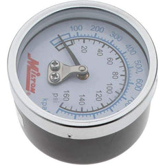 Value Collection - 2" Dial, 1/4 Thread, 0-160 Scale Range, Pressure Gauge - Back Connection Mount - Makers Industrial Supply