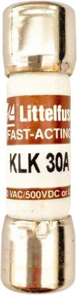 Value Collection - 600 VAC, 30 Amp, Fast-Acting Semiconductor/High Speed Fuse - 1-1/2" OAL, 100 at AC kA Rating, 13/32" Diam - Makers Industrial Supply