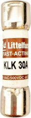 Value Collection - 600 VAC, 30 Amp, Fast-Acting Semiconductor/High Speed Fuse - 1-1/2" OAL, 100 at AC kA Rating, 13/32" Diam - Makers Industrial Supply