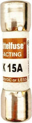 Value Collection - 600 VAC, 15 Amp, Fast-Acting Semiconductor/High Speed Fuse - 1-1/2" OAL, 100 at AC kA Rating, 13/32" Diam - Makers Industrial Supply