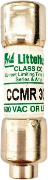 Value Collection - 500 VDC, 600 VAC, 30 Amp, Time Delay General Purpose Fuse - 300 at AC kA Rating - Makers Industrial Supply