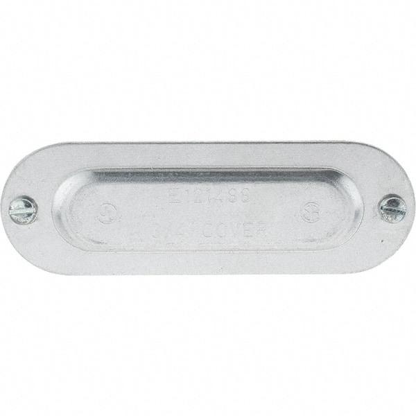 Value Collection - 3/4" Trade, Aluminum Conduit Body Cover Plate - Use with Conduit & Conduit Fittings, Service Entrance Connectors - Makers Industrial Supply