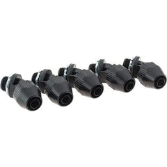 Value Collection - 3/8" Trade, PVC Compression & Threaded Angled Liquidtight Conduit Connector - Makers Industrial Supply