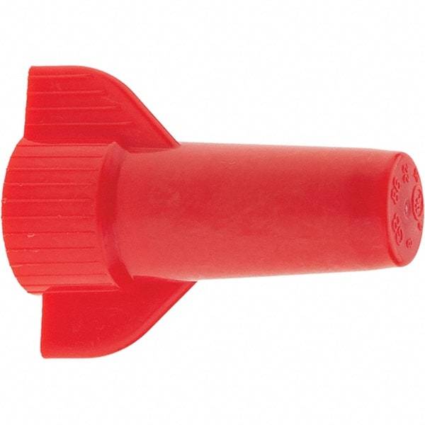 Value Collection - 2, 20 to 4, 10 AWG, 1,000 Volt (Lighting) & 600 Volt (Building Wire), Corrosion Resistant & Flame Retardant, Wing Twist on Wire Connector - Red, 221°F - Makers Industrial Supply