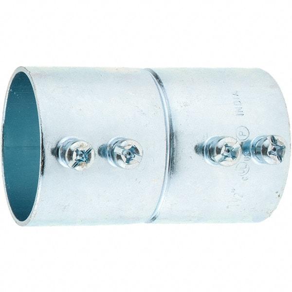 Value Collection - 1-1/2" Trade, Steel Set Screw EMT Conduit Coupling - Makers Industrial Supply