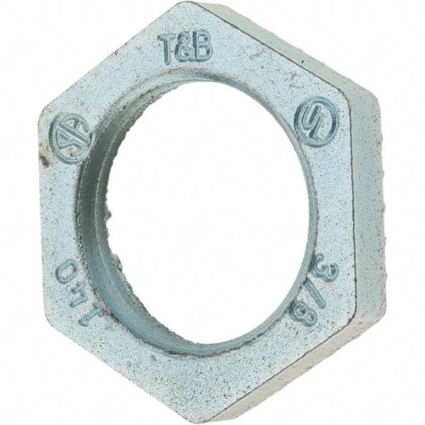 Value Collection - 3/8" Trade, Steel Threaded Conduit Locknut - Makers Industrial Supply