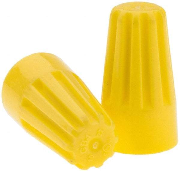 Value Collection - 1, 14 + & 1, 18 to 3, 12 AWG, 1,000 Volt (Lighting) & 600 Volt (Building Wire), Corrosion Resistant & Flame Retardant, Standard Twist on Wire Connector - Yellow, 221°F - Makers Industrial Supply