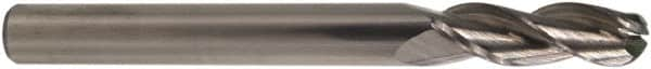 M.A. Ford - 1/8" Diam, 1/2" LOC, 3 Flute Solid Carbide Ball End Mill - TiB2 Finish, Single End, 1-1/2" OAL, 1/8" Shank Diam, Spiral Flute - Makers Industrial Supply