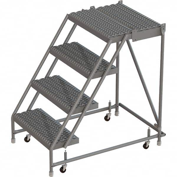 TRI-ARC - Rolling & Wall Mounted Ladders & Platforms Type: Rolling Warehouse Ladder Style: Rolling Platform Ladder - Makers Industrial Supply