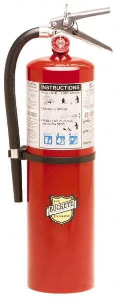 Buckeye Fire - 10 Lb, 4-A:80B:C Rated, Dry Chemical Fire Extinguisher - Makers Industrial Supply