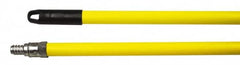 Weiler - 60 x 15/16" Metal Squeegee Handle - Threaded Connection, Yellow - Makers Industrial Supply