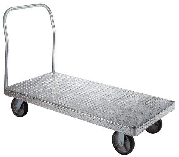 Wesco Industrial Products - 2,000 Lb. Load Capacity, Aluminum Platform Truck - 48 Inch Long x 30 Inch Wide - Makers Industrial Supply