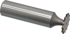 Whitney Tool Co. - 5/8" Diam x 3/64" Face Width, Cobalt, 12 Teeth, Shank Connection Woodruff Keyseat Cutter - Uncoated, 2-3/64" OAL x 1/2" Shank, Straight Teeth - Makers Industrial Supply