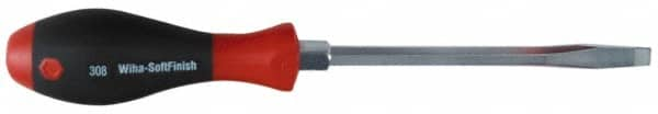 Wiha - 1/2" Blade Width, Standard Slotted Screwdriver - Exact Industrial Supply