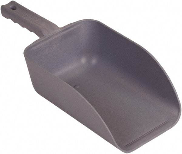 Remco - 82 oz Gray Polypropylene & Semi-Ferrous Additive Flat Bottom Scoop - 5.9" Wide x 3.3" Deep Bowl, 15.1" OAL - Makers Industrial Supply