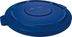 Rubbermaid - Round Lid for Use with 32 Gal Round Trash Cans - Blue, Low-Density Polyethylene, For Brute Trash Cans - Makers Industrial Supply