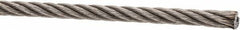 Value Collection - 1' Long, 3/16" Diam, Aircraft Cable - 2,900 Lb Breaking Strength, Material Grade 316, 7 x 19 Strand Core - Makers Industrial Supply