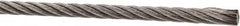 Value Collection - 1' Long, 1/8" Diam, Aircraft Cable - 1,780 Lb Breaking Strength, Material Grade 316, 7 x 19 Strand Core - Makers Industrial Supply