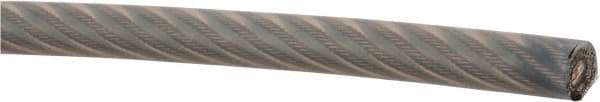 Loos & Co. - 3/8" x 1/4" Diam, Aircraft Cable - 6,400 Lb Breaking Strength, Material Grade 304 Stainless, 7 x 19 Strand Core, Nylon Coating - Makers Industrial Supply