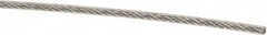 Loos & Co. - 1/16" x 3/64" Diam, Aircraft Cable - 270 Lb Breaking Strength, Material Grade Carbon Steel, 7 x 7 Strand Core, Nylon Coating - Makers Industrial Supply