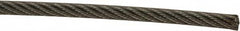 Loos & Co. - 1/8" x 3/32" Diam, Aircraft Cable - 920 Lb Breaking Strength, Material Grade Carbon Steel, 7 x 7 Strand Core, Nylon Coating - Makers Industrial Supply