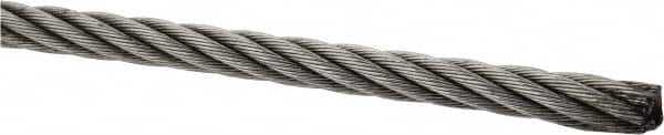 Loos & Co. - 3/16" Diam, Galvanized Steel Wire Rope - 4,200 Lb Breaking Strength, Material Grade Carbon Steel, 7 x 19 Strand Core - Makers Industrial Supply