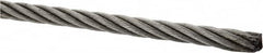 Loos & Co. - 3/16" Diam, Galvanized Steel Wire Rope - 4,200 Lb Breaking Strength, Material Grade Carbon Steel, 7 x 19 Strand Core - Makers Industrial Supply