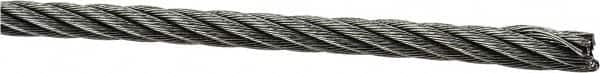 Loos & Co. - 1/8" Diam, Galvanized Steel Wire Rope - 2,000 Lb Breaking Strength, Material Grade Carbon Steel, 7 x 19 Strand Core - Makers Industrial Supply