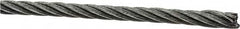 Loos & Co. - 1/8" Diam, Galvanized Steel Wire Rope - 2,000 Lb Breaking Strength, Material Grade Carbon Steel, 7 x 19 Strand Core - Makers Industrial Supply