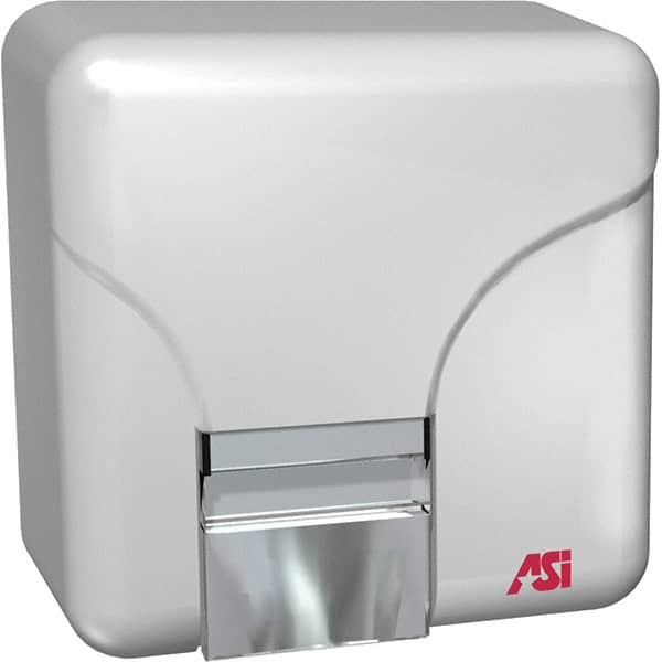 ASI-American Specialties, Inc. - 1800 Watt White Finish Electric Hand Dryer - 110/120 Volts, 15 Amps, 9-7/16" Wide x 9-41/64" High x 6-3/8" Deep - Makers Industrial Supply