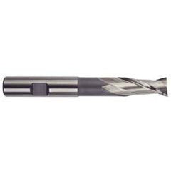 1/4 Dia. x 3-1/16 Overall Length 2-Flute Square End High Speed Steel SE End Mill-Round Shank-Center Cut-Uncoated - Makers Industrial Supply